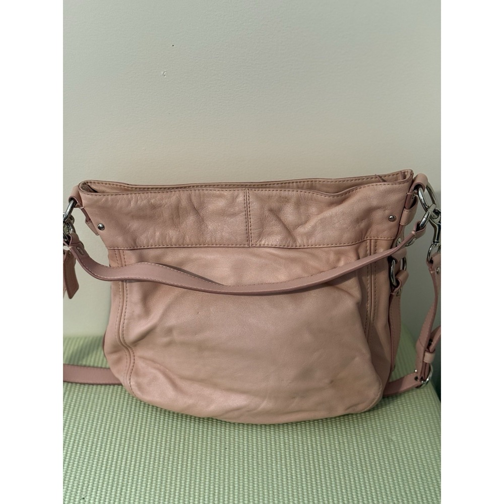 Coach Leather Hobo Bag in Dusty Pink - Picture 4 of 14